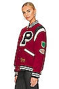 view 4 of 6 Letterman Varsity Jacket in Red