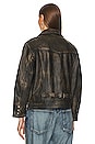 view 4 of 5 Leather Pocket Jacket in Black