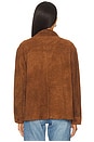 view 3 of 4 Suede Camp Shirt in Brown