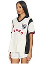 view 3 of 6 Union Soccer Jersey Top in Off-white