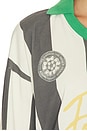 view 5 of 5 Striped Sport Ls Jersey in Faded Black &	Off-white
