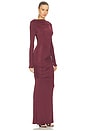 view 2 of 4 Draped Jersey Dress in Oxblood