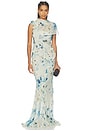 view 1 of 5 VESTIDO CON VOLANTES ROMANTIC in Raindrop Print