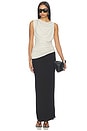 view 6 of 6 JUPE LONGUE HALF MOON in Black