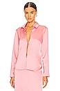 view 1 of 4 Sateen Shirt in Dusty Pink
