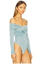 view 3 of 6 Otto Bodysuit in Chalk Blue