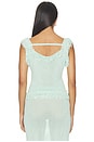 view 3 of 5 TOP CON FLECOS in Celeste Blue