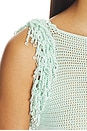 view 5 of 5 TOP CON FLECOS in Celeste Blue