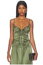 view 1 of 4 Paloma Singlet Top in Loden Green