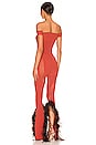 view 3 of 3 Junia Jumpsuit in Burnt Henna & Chocolate Brown Feathers