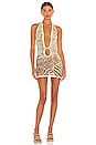 view 1 of 3 VESTIDO THE BREE in Mahogany Zebra