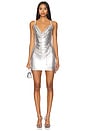 view 2 of 5 Adrianne Dress in Silver Chrome