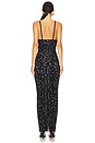 view 3 of 4 ROBE MAXI HUN in Black Leopard Print