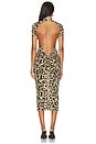 view 4 of 5 Knockout Dress in Beige Leopard Print