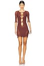 view 1 of 5 Miranda Dress in Old Money Brown