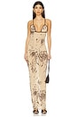 view 1 of 3 Hun Dress in Beige Zebra