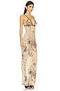 view 2 of 3 Hun Dress in Beige Zebra