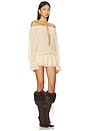 view 2 of 4 Off The Shoulder Dress in Beige