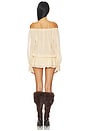 view 3 of 4 Off The Shoulder Dress in Beige
