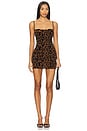 view 1 of 4 PEEKABOO 원피스 in Brown Leopard
