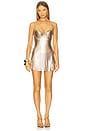 view 1 of 4 Benny Metallic Dress in Bronze