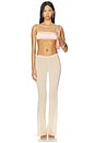 view 5 of 6 Lace Up Pant in Beige