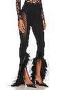 view 2 of 4 x REVOLVE Feathered Tulia Trousers in Jet Black