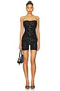 view 2 of 6 Darling Playsuit in Black Leopard