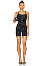 view 3 of 6 Darling Playsuit in Black Leopard