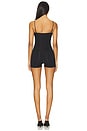 view 3 of 4 Sheer Gloss Romper in Black