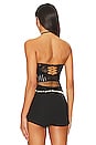 view 3 of 5 Kailani Top Shapewear Halter Neck Fringe Top in Black