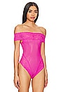 view 3 of 6 Charm Bodysuit in Harlot Pink