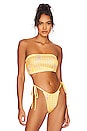 view 1 of 4 HAUT DE MAILLOT DE BAIN JUDI in Yellow Gingham
