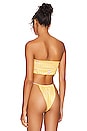 view 3 of 4 HAUT DE MAILLOT DE BAIN JUDI in Yellow Gingham