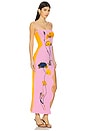 view 3 of 5 Iris Flower Print Maxi Tank Dress in Pink Blushing