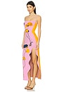 view 4 of 5 Iris Flower Print Maxi Tank Dress in Pink Blushing
