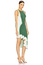 view 3 of 4 VESTIDO ONDULADO ASSIMÉTRICO ASTER in Olive Garden
