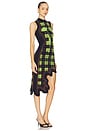 view 2 of 4 Brooklyn Wavy Dress in Neon Lime