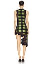 view 4 of 4 Brooklyn Wavy Dress in Neon Lime