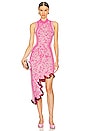 view 1 of 5 Iris Signature Wavy Dress in Barbie Pink