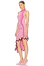 view 3 of 5 Iris Signature Wavy Dress in Barbie Pink