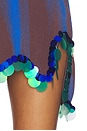view 4 of 4 ROBE TINA MINI WITH SEQUINS in Ocean Blue