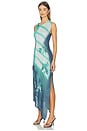 view 3 of 4 Cedar Window Print Tank Dress in Turquoise