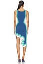 view 5 of 5 Aster Reversible Wavy Dress in Navy Turquoise