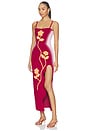 view 4 of 6 VESTIDO SHERRY CROCHET MAXI TANK in Red Wine
