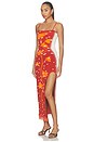view 3 of 4 IRIS MAXI TANK ドレス in Fireball Orange