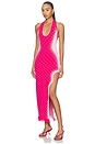 view 2 of 4 VESTIDO NOAH HALTER NECK LONG in Magenta