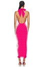 view 3 of 4 VESTIDO NOAH HALTER NECK LONG in Magenta