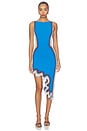 view 2 of 4 VESTIDO ASTER REVERSIBLE WAVY in Utah Blue