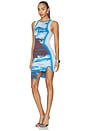 view 3 of 4 Hazel Mini Wavy Dress in Utah Blue